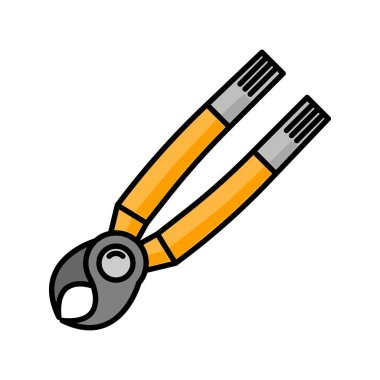 Pense düz çizim. Tasarım ve web için simge.