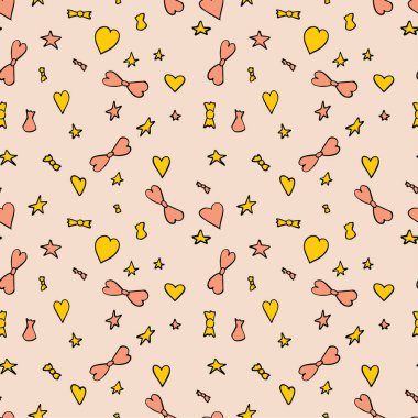 Doğum günü kutlaması kusursuz. Mutlu yıllar ve çizgi film tarzında yıldönümü arkaplanı. Eğlenceli, parlak ve orijinal doğum günü afişi tasarımı.