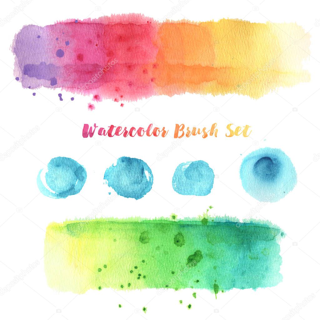 Watercolor texture texture stain multicolored trail paint splatt