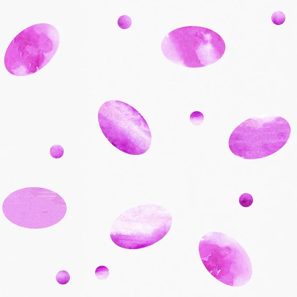 Patroon Geometrie Ovale Aquareltextuur Naadloos Herhalende Roze Cirkel Abstract — Stockfoto