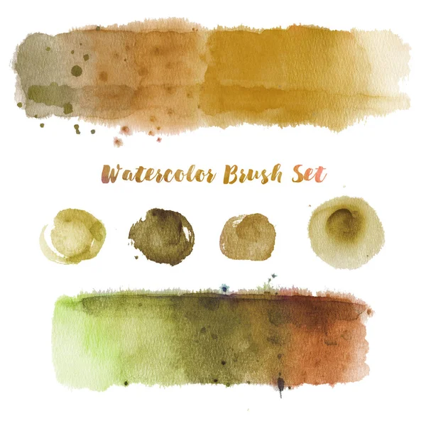 Watercolor Texture Texture Stain Beige Swamp Neutral Color Multicolored Trail — Stock Photo, Image