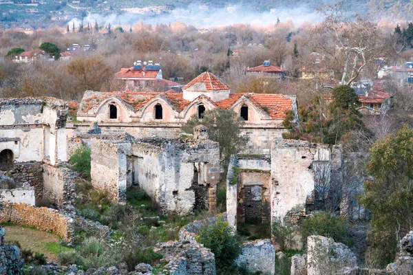 Историческое Здание Kayakoy Фетхие Мугла Турция — стоковое фото