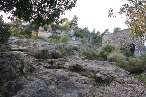 Historisch Gebouw Met Kayakoy Fethiye Mugla Turkije — Stockfoto