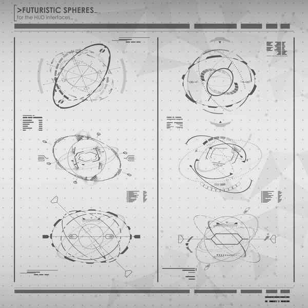 Éléments d'infographie en noir et blanc. HUD UI pour application professionnelle. Interface utilisateur futuriste. Interface utilisateur tactile graphique virtuelle abstraite. UI hud infographie interface écran moniteur ensemble web — Image vectorielle