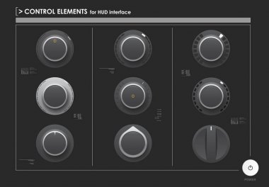 küme denetim öğeleri veya web ve app için ses ekipmanları