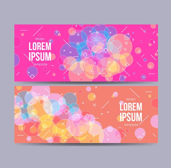 Design template with circles style. Use for Leaflet cover presentation, Banners, Placards, Posters, Flyers. — Stock Vector