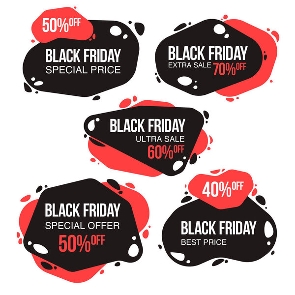 Black friday sale design template. conceptual layout for web and print.