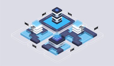 Biyometrik tasarım konsepti sanal gerçeklik ve artırılmış gerçeklik. yazılım geliştirme ve programlama. Büyük veri merkezi hesaplaması, kuantum bilgisayar biyometrik vektör teknolojisi