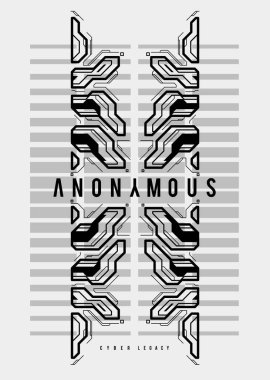 Siber punk fütürist poster. Yüksek çözünürlüklü teknoloji ürünü poster şablonu. İnternet ve baskı için modern broşür. hackleme, siber kültür, programlama ve sanal ortamlar.