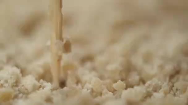 Gıda Süreci Yakın Çekim Görüntüsü Hazırlanıyor — Stok video