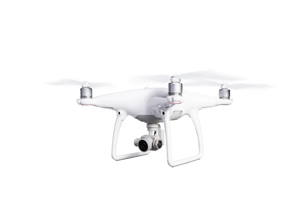 Drone de helicóptero voador com câmera — Fotografia de Stock