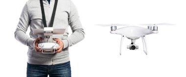 Adam uçan uçak ve Uzaktan kumanda ile