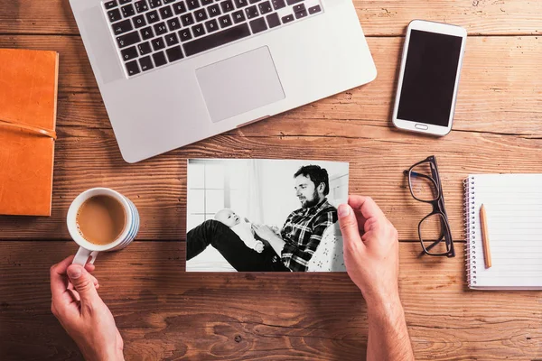 Conceito do dia dos pais. Escritório . — Fotografia de Stock