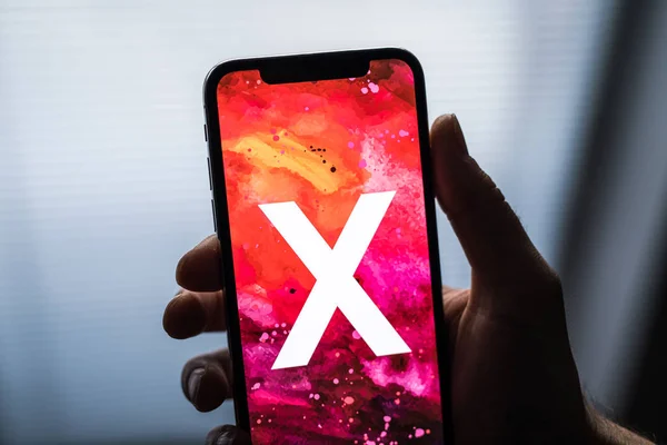 Nova Bana, Słowacja - 28 listopada 2017 r.: Nowy Apple iphone X smartphone. — Zdjęcie stockowe