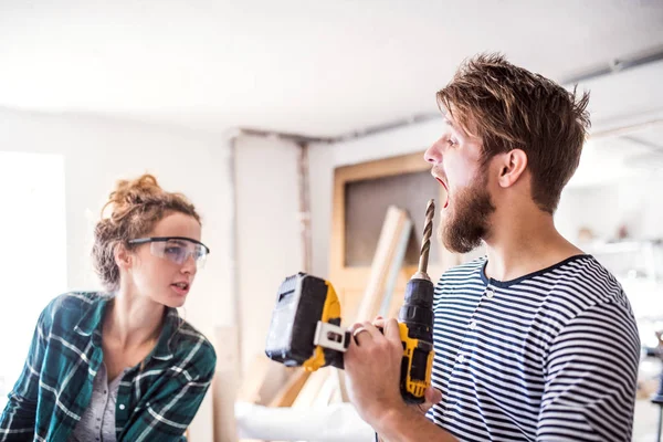 Small business of a young couple. — Stock Photo, Image