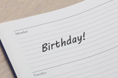 Günlük hatırlatıcı doğum günü