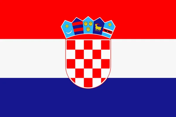 Croatie drapeau fond illustration rouge blanc bleu rayures — Photo