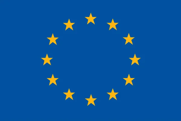 Bandiera dell'Unione europea sfondo illustrazione grande file — Foto Stock