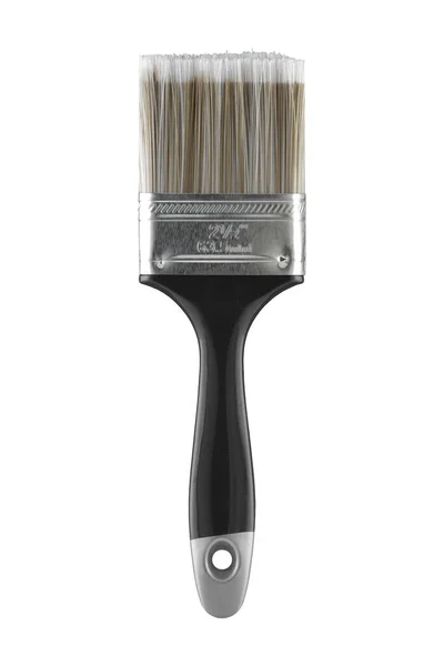 2 1 / 2 "63.5mm two and a half inch decorators paint brush on whit — стоковое фото