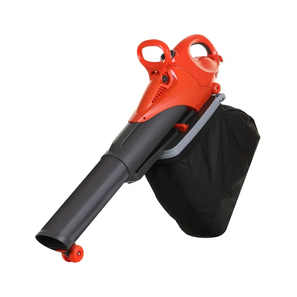 Garden leaf blower and vacuum on white with clipping path — 스톡 사진