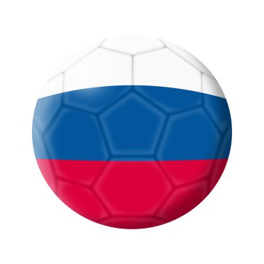 Russia soccer ball football illustration isolated on white with 