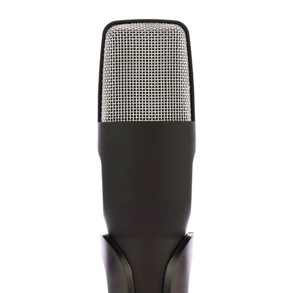 Broadcasting microphone isolaed on a white background — стоковое фото
