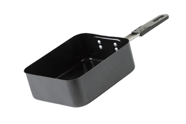 Mess tin rectangular metal dish with a folding handle forming part of a soldiers mess kit or for camping or hiking