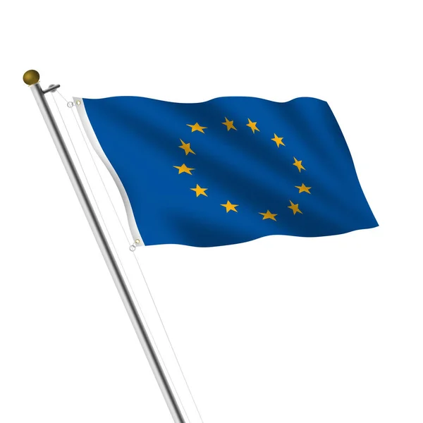 Vlag van de achtergrond van de Europese Unie illustratie groot bestand — Stockfoto