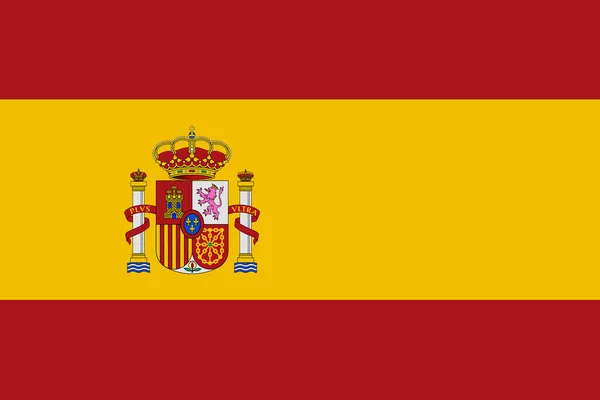 España bandera fondo ilustración rojo amarillo cresta —  Fotos de Stock