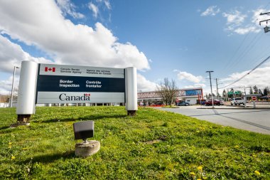 Surrey, Kanada - 29 Mart 2020: Kanada Sınır Servisi
