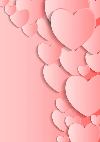 Corazón rosado — Vector de stock