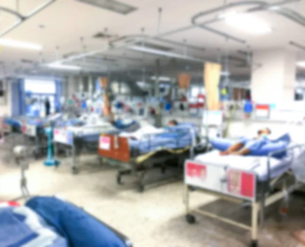 Patienten Auf Der Intensivstation Des Krankenhauses Unscharfe Bilder — Stockfoto