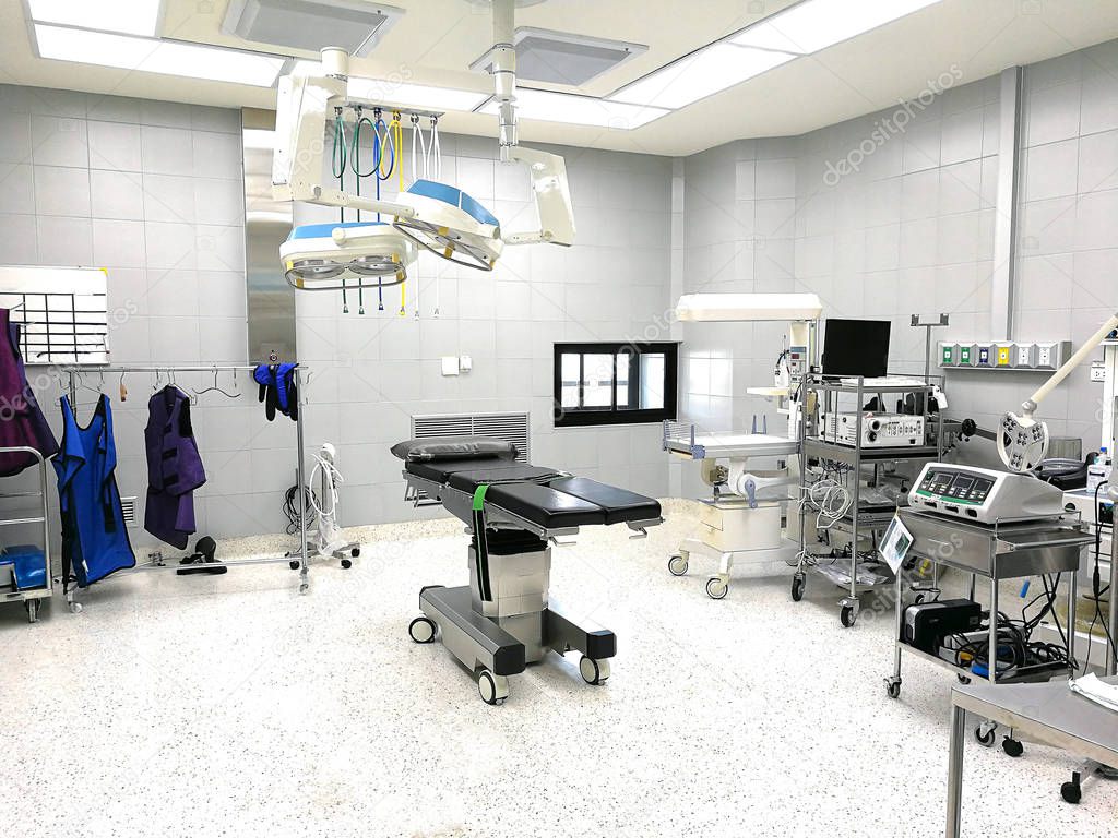 The operating room of the doctor in the hospital