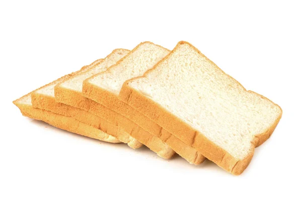 Slice Bread Isolated White Background — Stock Photo, Image