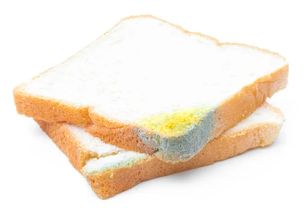 Brot Geformt Auf Weißem Hintergrund — Stockfoto