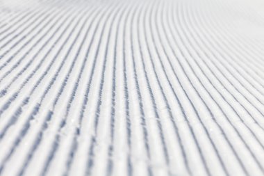 hazırlanan kayak pisti