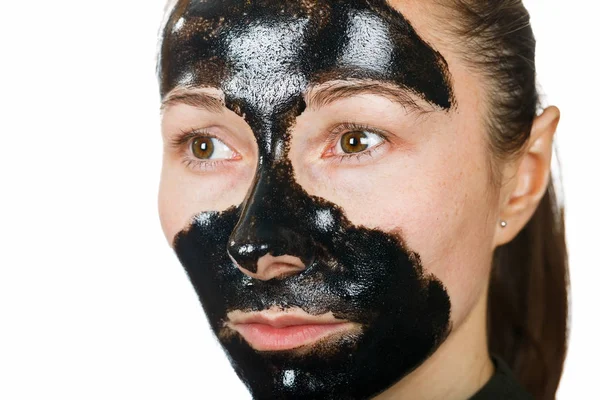 Facial black mask — Stock Photo, Image