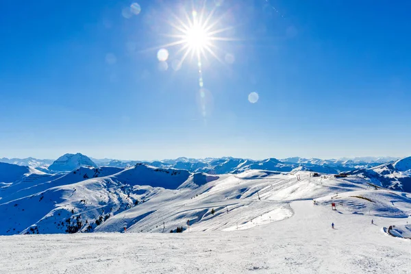 Paisaje invernal en los Alpes —  Fotos de Stock