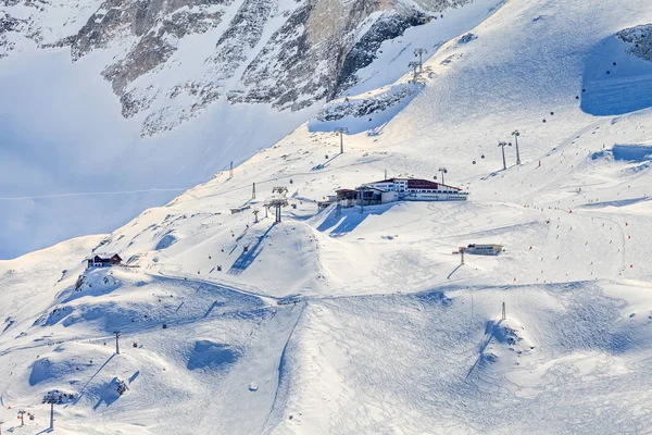 Zimowy krajobraz w Alpach — Zdjęcie stockowe