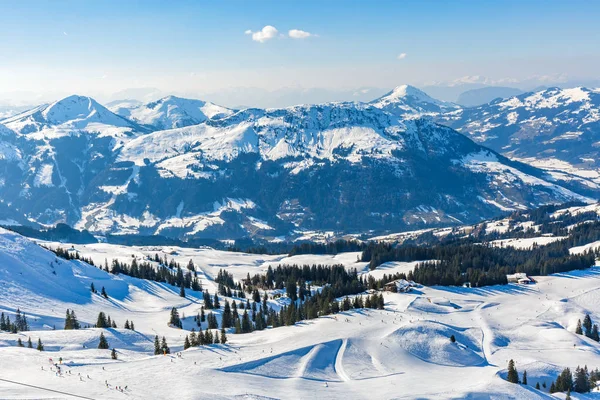 Winterlandschap in de Alpen — Stockfoto