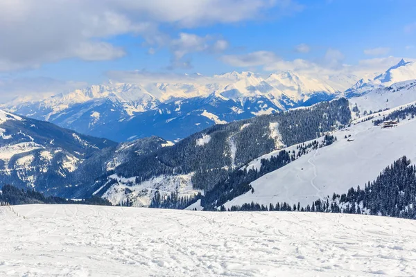 Winterlandschap in de Alpen — Stockfoto