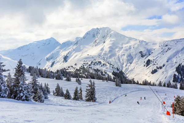 Winterlandschap in de Alpen — Stockfoto