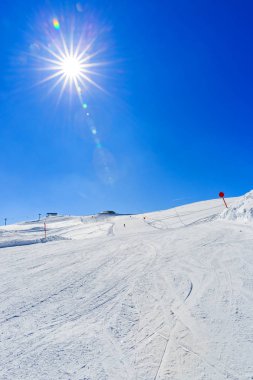 Alpleri'nde kış manzarası