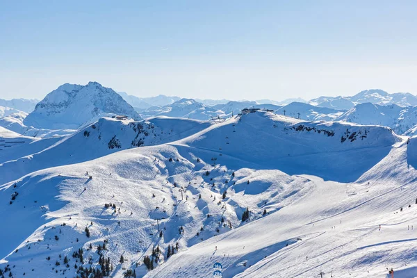 Paisaje invernal en los Alpes —  Fotos de Stock