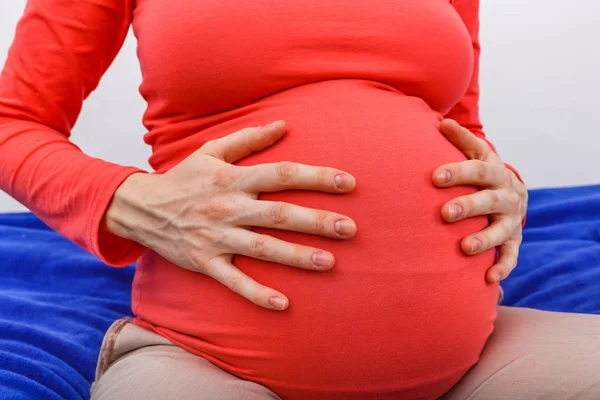 Mulher grávida barriga — Fotografia de Stock