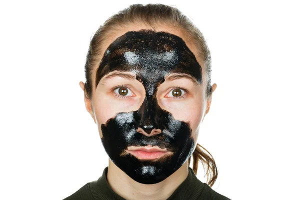 Facial black mask — Stock Photo, Image