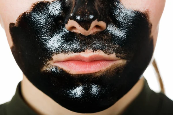 Facial black mask — Stock Photo, Image