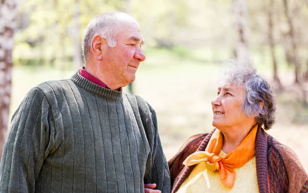 Mutlu yaşlı çift 