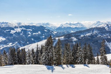Alpleri'nde kış manzarası