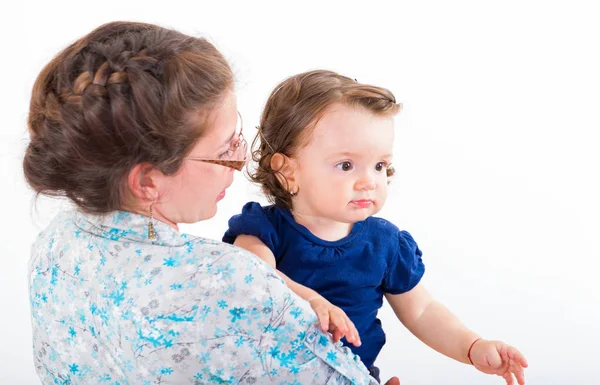 Portret van moeder en baby — Stockfoto